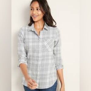 Gray Plaid Shirt